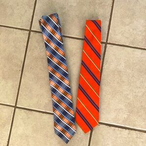 2 Silk Ties - Polo and Stafford signature